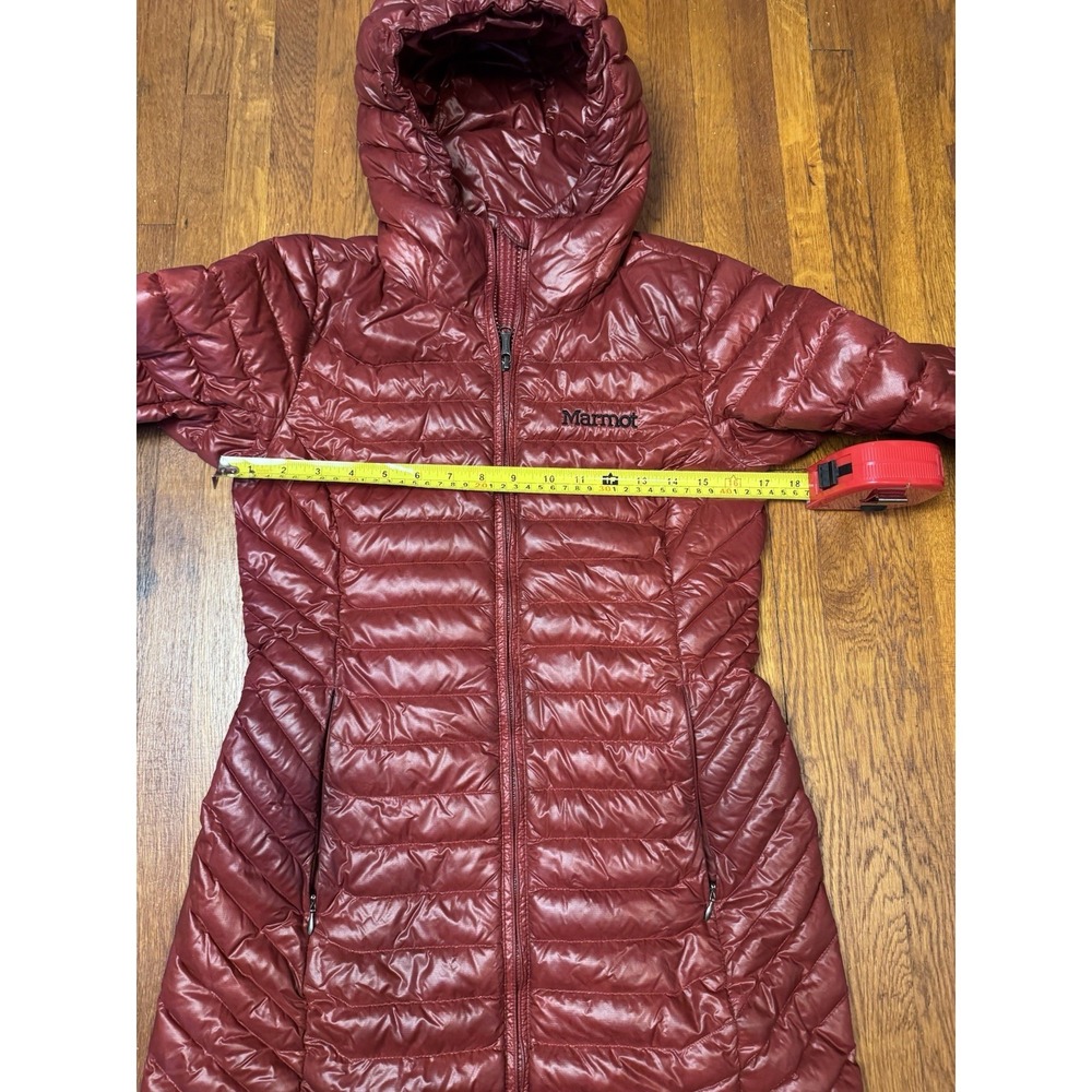 MARMOT WOMEN'S SONYA DOWN PARKA E78820 700 Fill Down Puffer Maroon sz XS Jacket - Picture 3 of 8